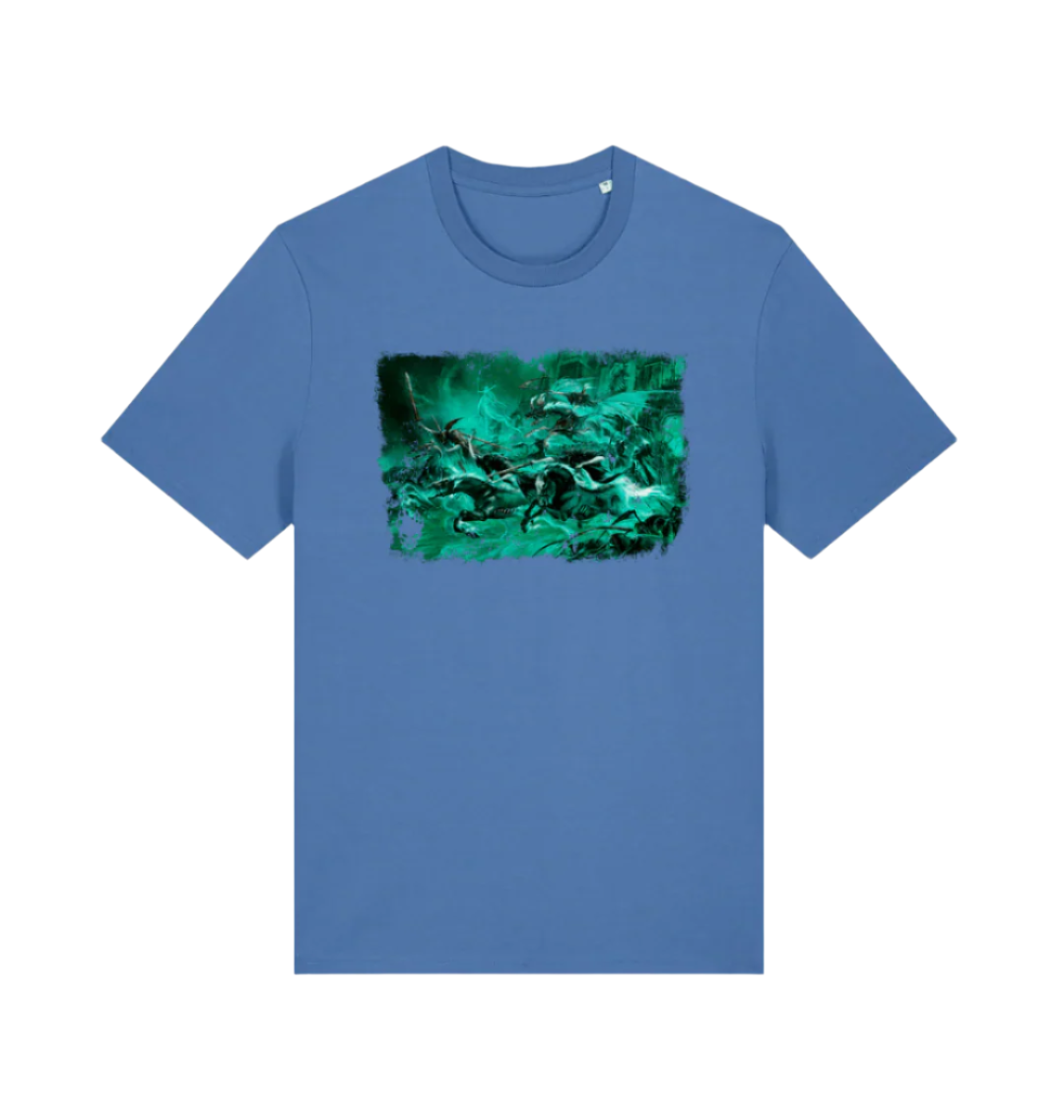 Bright Blue Printed T-shirt